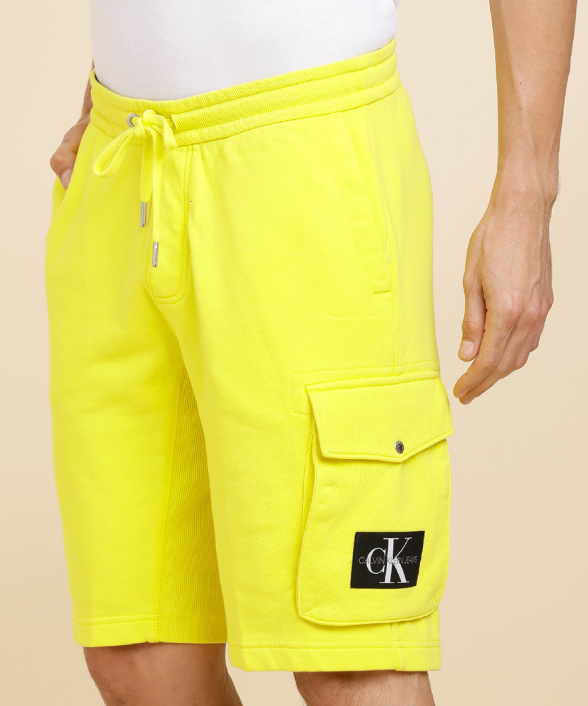 Yellow calvin cheap klein shorts