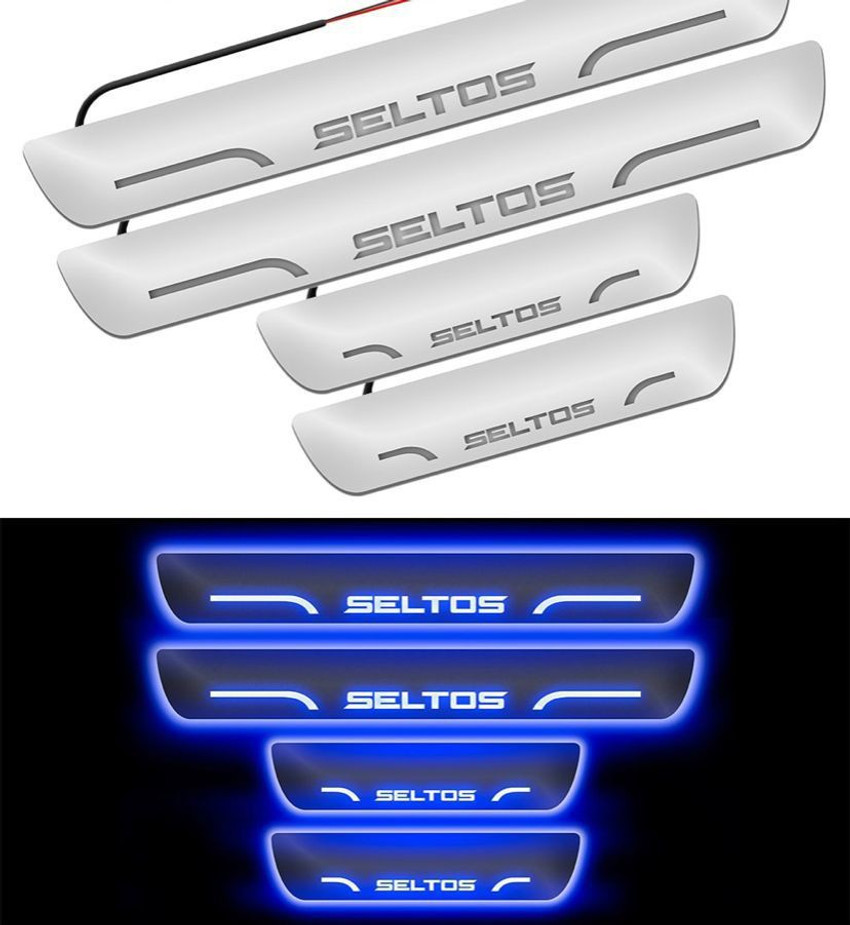 RohanEshop Kia Seltos car door foot step led sill scuff plate Door