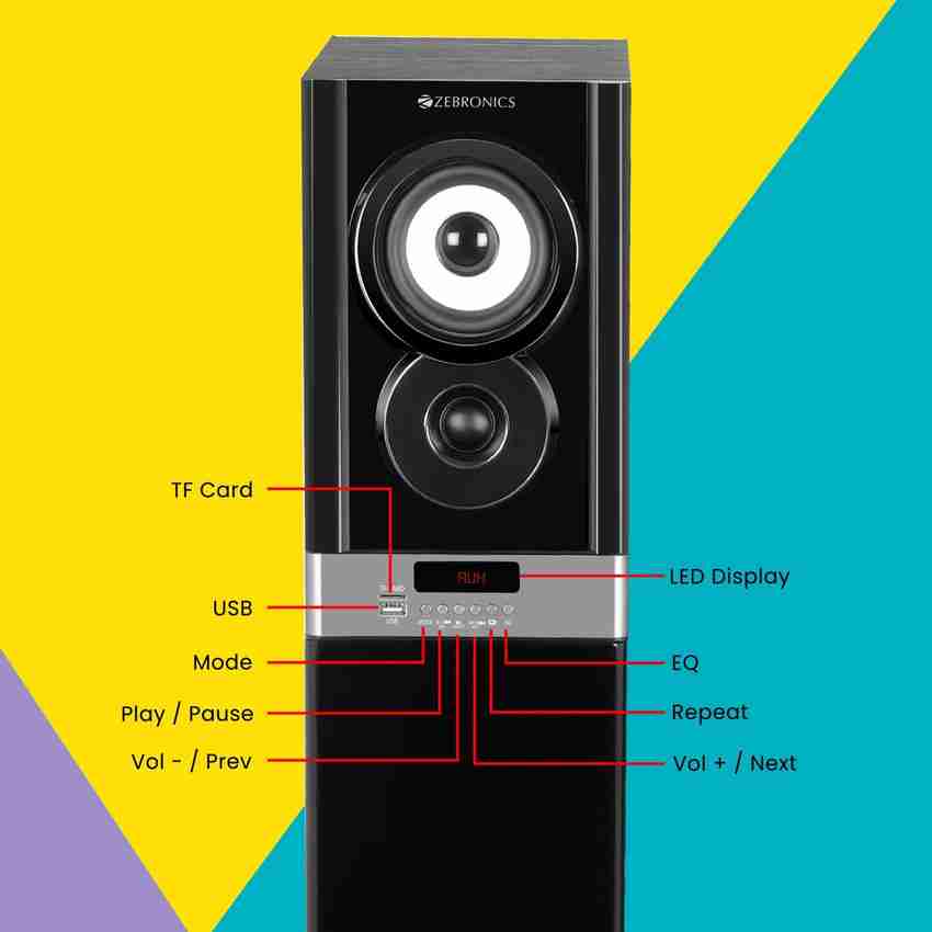 Buy ZEBRONICS ZEB BT11400 RUCFO 170 W Bluetooth Tower Speaker
