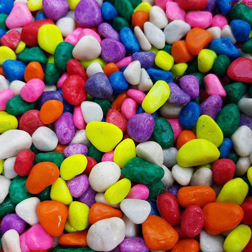 RPI SHOP -2.7 KG Multi-Color Decorative Stones, Colourful Pebbles ...