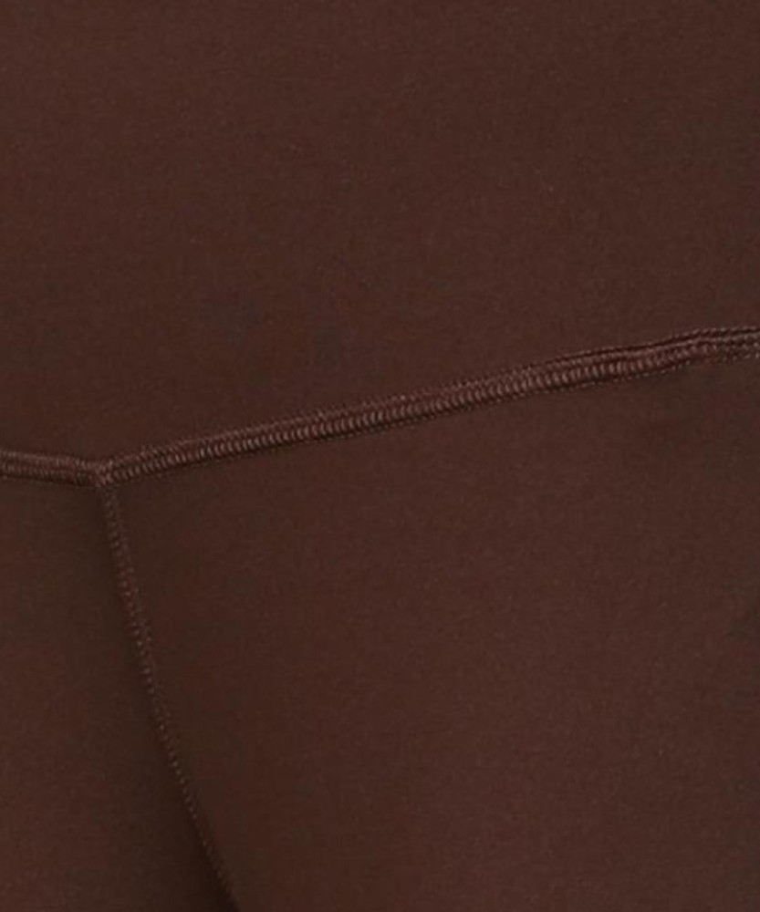 PUMA Solid Women Brown Tights