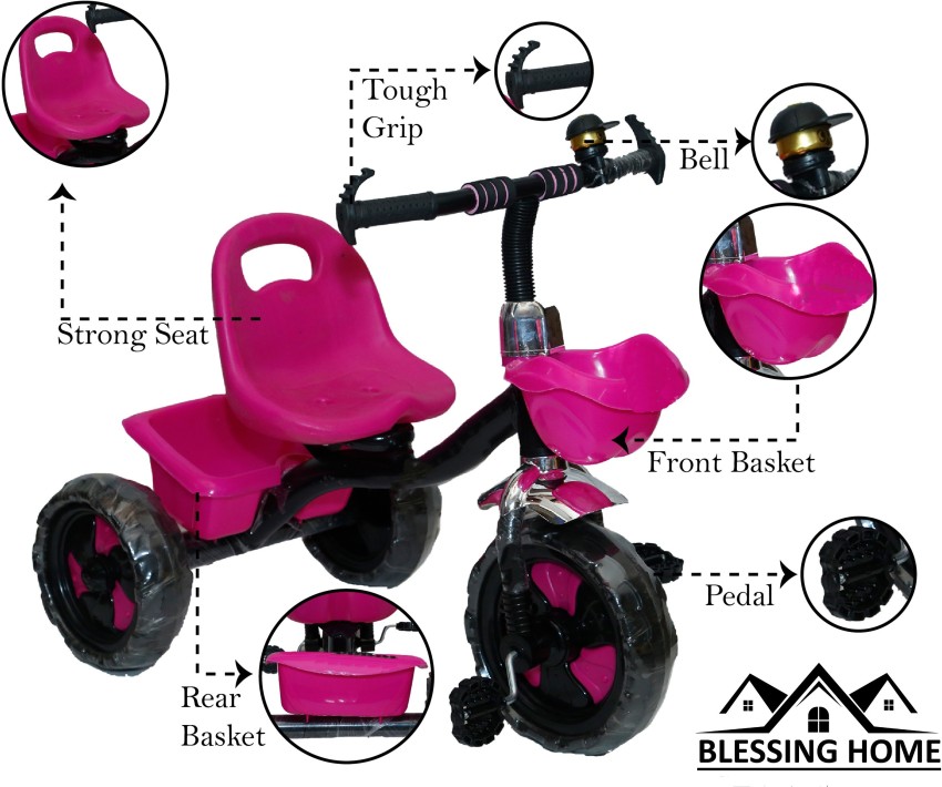 Pink girls trike hot sale