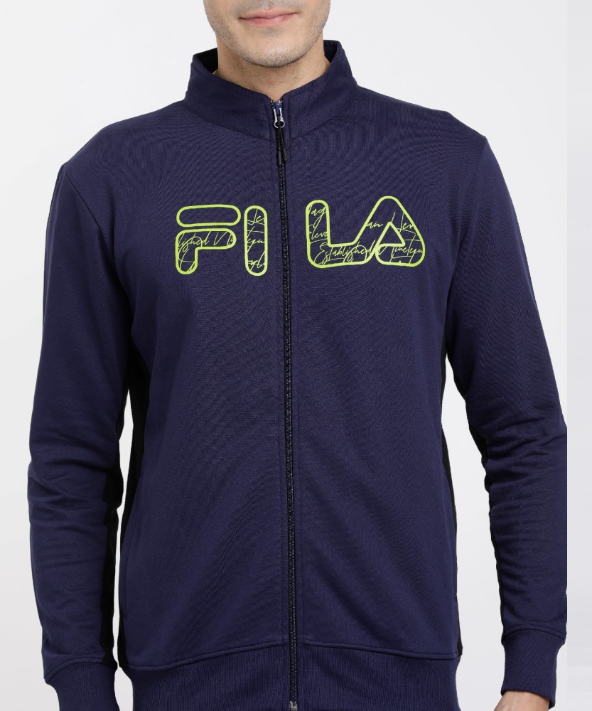 FILA Solid Men Track Suit