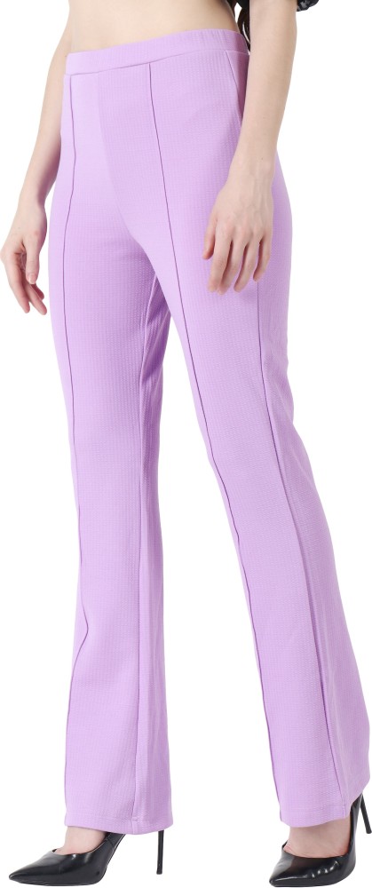 KOTTY Regular Fit Women Purple Trousers  Buy KOTTY Regular Fit Women Purple  Trousers Online at Best Prices in India  Flipkartcom