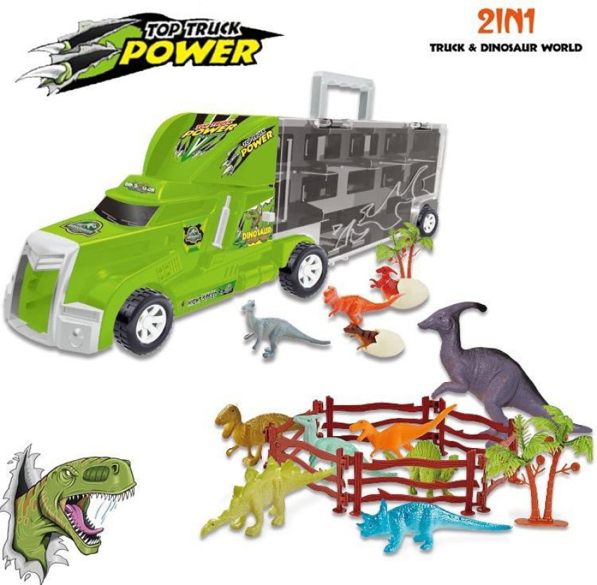 Galactic 2 in 1 Dinosaur Truck Toys for Kids - Dinosaur Carrier