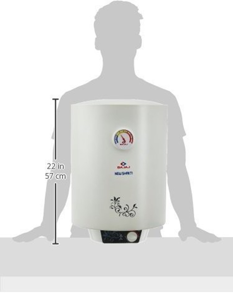 BAJAJ 15 L Storage Water Geyser (Bajaj New Shakti Storage 15 Litre Vertical Water  Heater, White, 4 Star, White) Price in India - Buy BAJAJ 15 L Storage Water  Geyser (Bajaj New