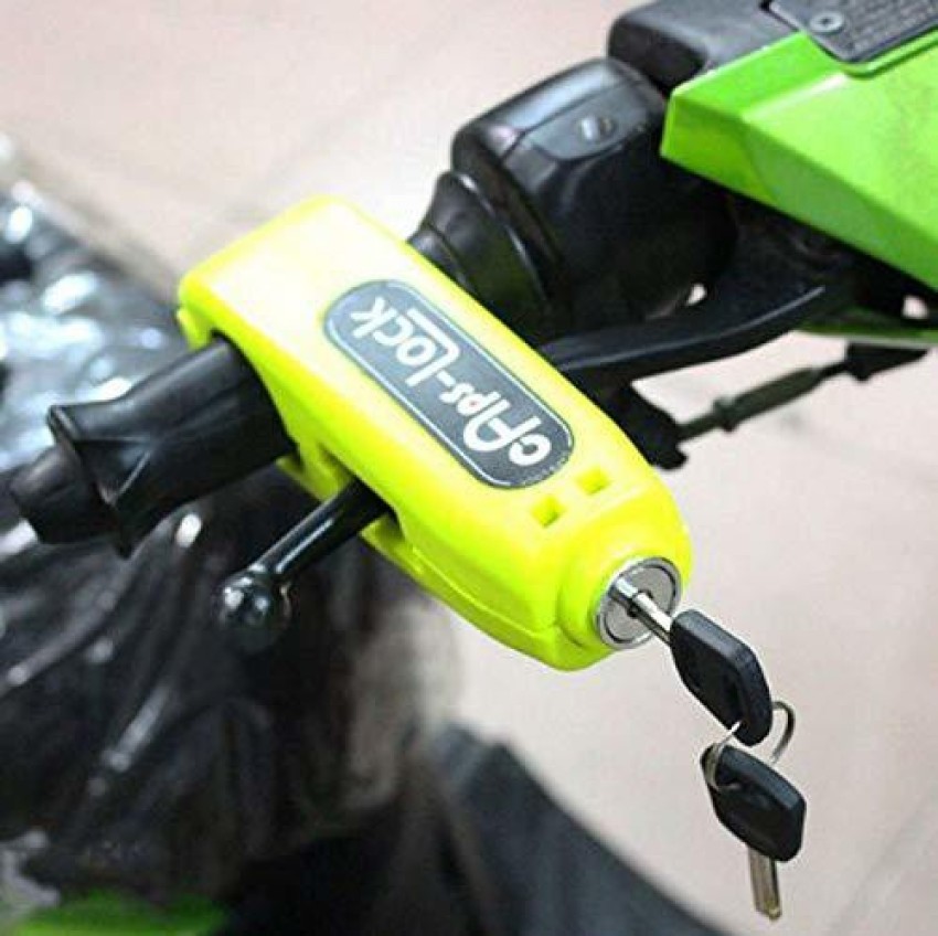 FGG Heavy Duty Bike Brake Lock Locking System by Holding Handle Bar with Brake Lever for All Bikes Scooters Multi Colored Heavy Duty Bike Brake Lock Locking System