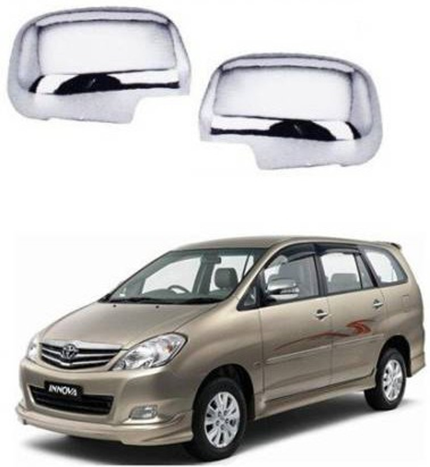 HOTRENZ MC 1090 CHROME MIRROR COVER FOR TOYOTA INNOVA 2006 SE 2015