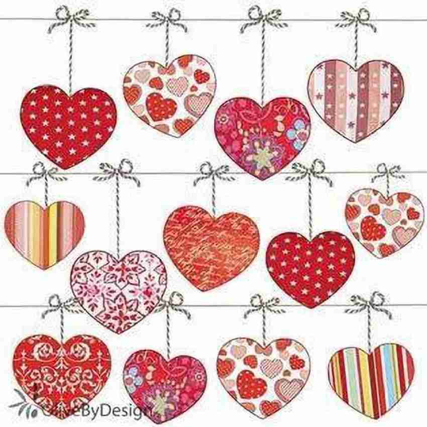 Heart & Roses Valentine's Wrapping Paper