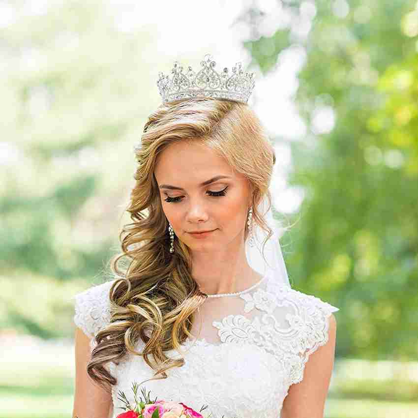 PALAY Crowns for Women Sliver Crystal Queen Crowns and Tiaras