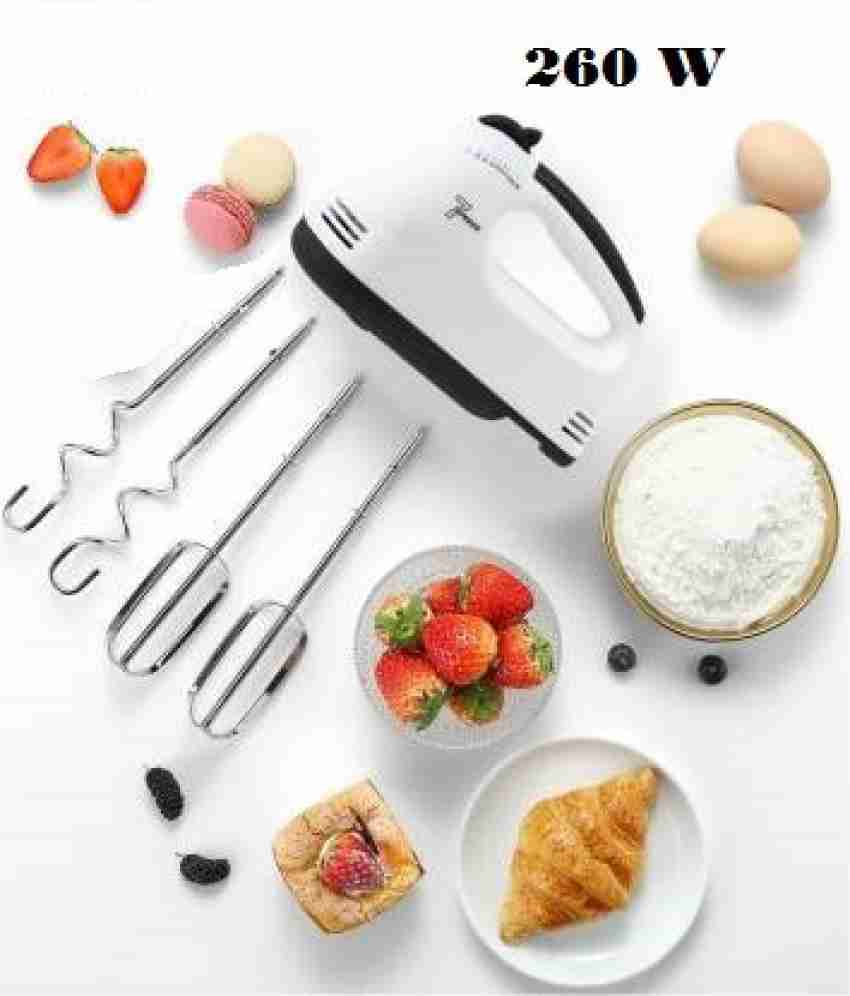 Plastic And Steel White Scarllet Hand Blender Mixer 260W Electric