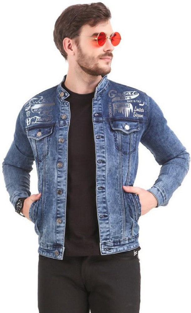 ASOS Denim Jacket With Faux Leather Sleeves  ASOS