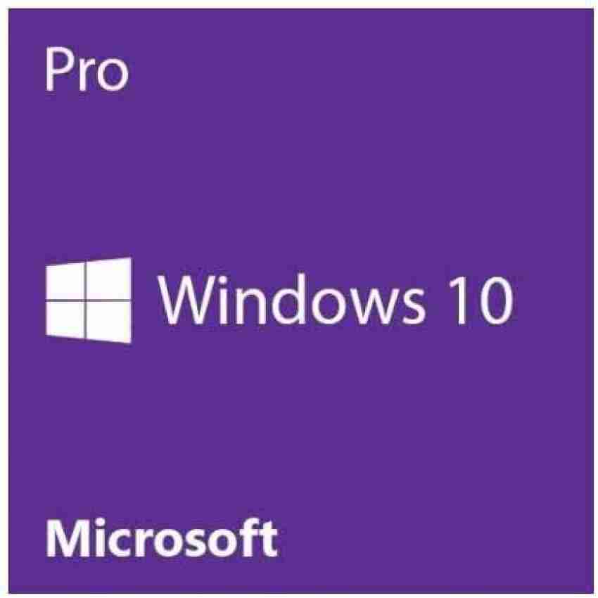 MICROSOFT Windows 10 Professional Lifetime Retail With DVD and Activation  Key Card - Retail Pack Windows 10 Professional 64-Bit - MICROSOFT 