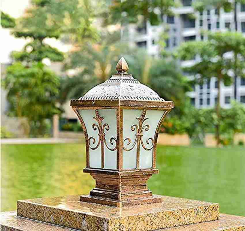 Mistico Gate Light for Home Gate Modern Design Pillar Main Door Lights Outdoor Aluminum Body with PVC Plastic Golden 1Pc Gate Light Outdoor Lamp Price in India Buy Mistico Gate Light