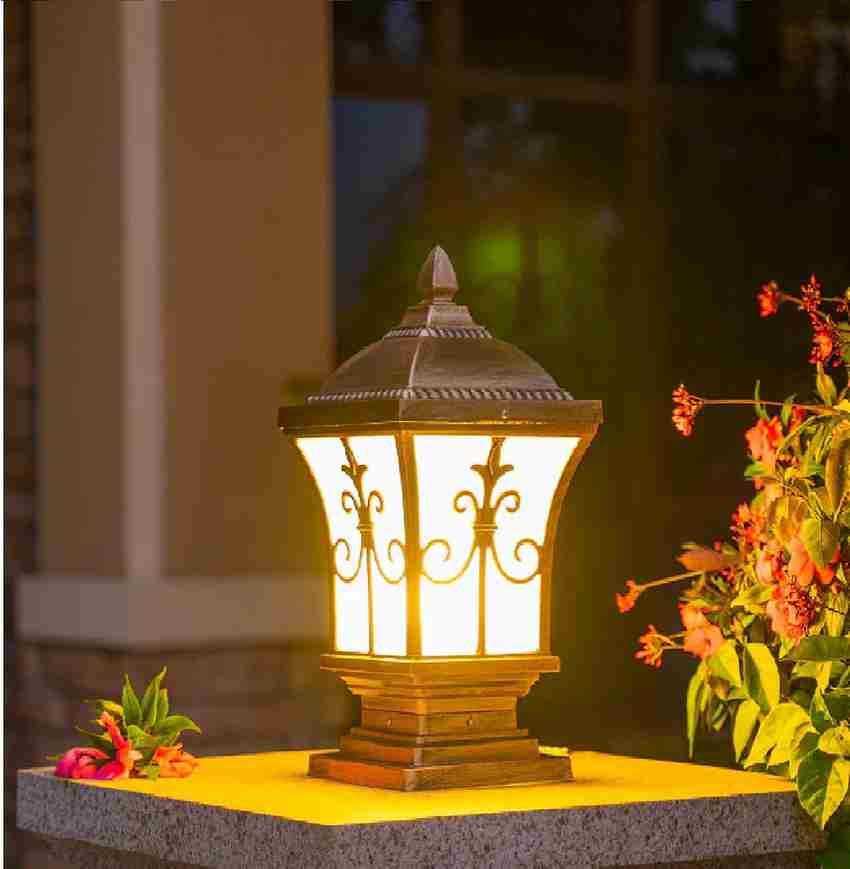 Mistico Gate Light for Home Gate Modern Design Pillar Main Door Lights Outdoor Aluminum Body with PVC Plastic Golden 1Pc Gate Light Outdoor Lamp Price in India Buy Mistico Gate Light