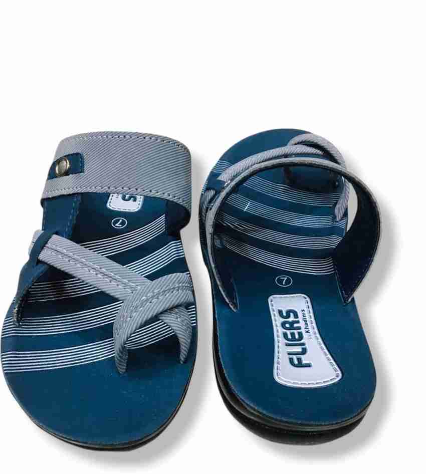Khadim s Men Grey Blue Sandals Buy Khadim s Men Grey Blue