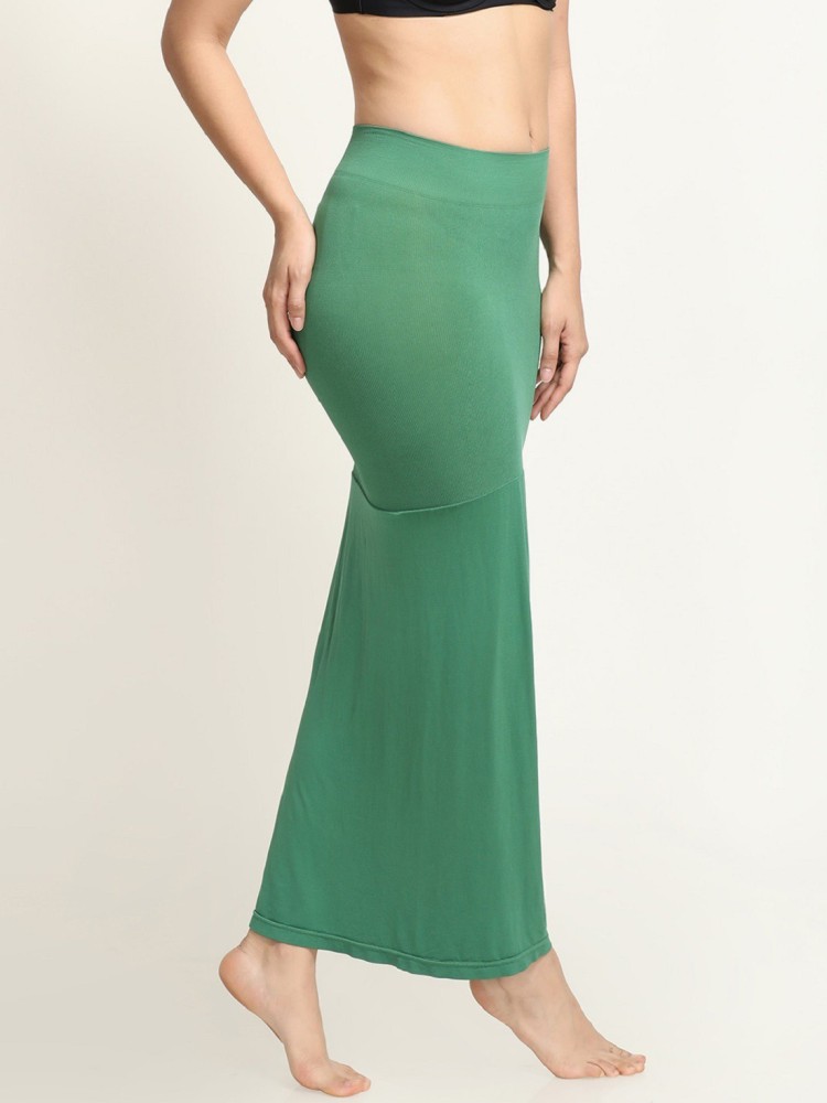 Buy Dermawear Women Green Blend Saree Shapewear (XXXL) Online at