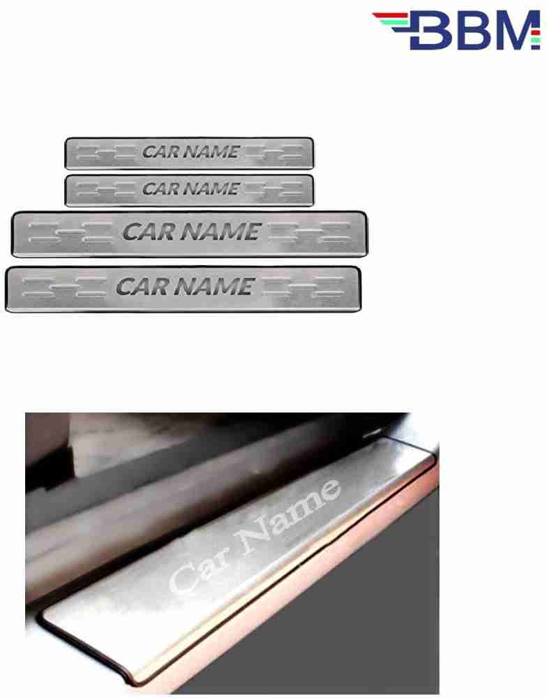 Chrome door sale plates