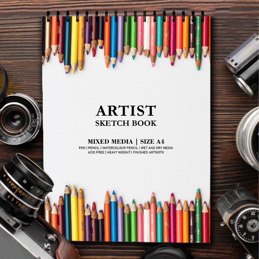 Kamal A3 Drawing and Sketch Pad for Artists, 120LB/140GSM drawing pad, 50  Sheets/100 Pages