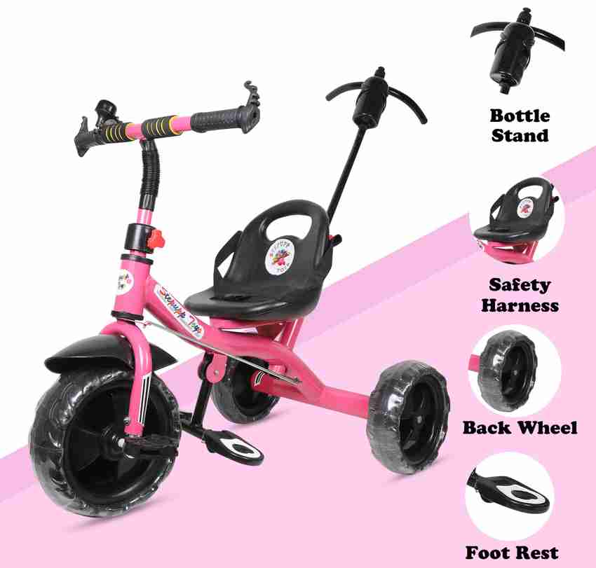 DUGGY DGY BABY TRICYCLE WITH PARENT HANDLE PINK COLOR FOR KIDS DGY