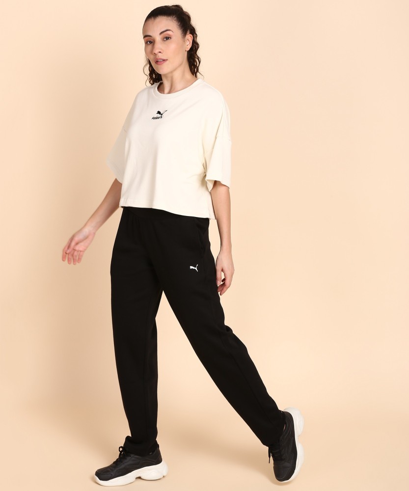 PUMA ESS Sweatpants Solid Women Black Track Pants - Buy PUMA ESS Sweatpants  Solid Women Black Track Pants Online at Best Prices in India