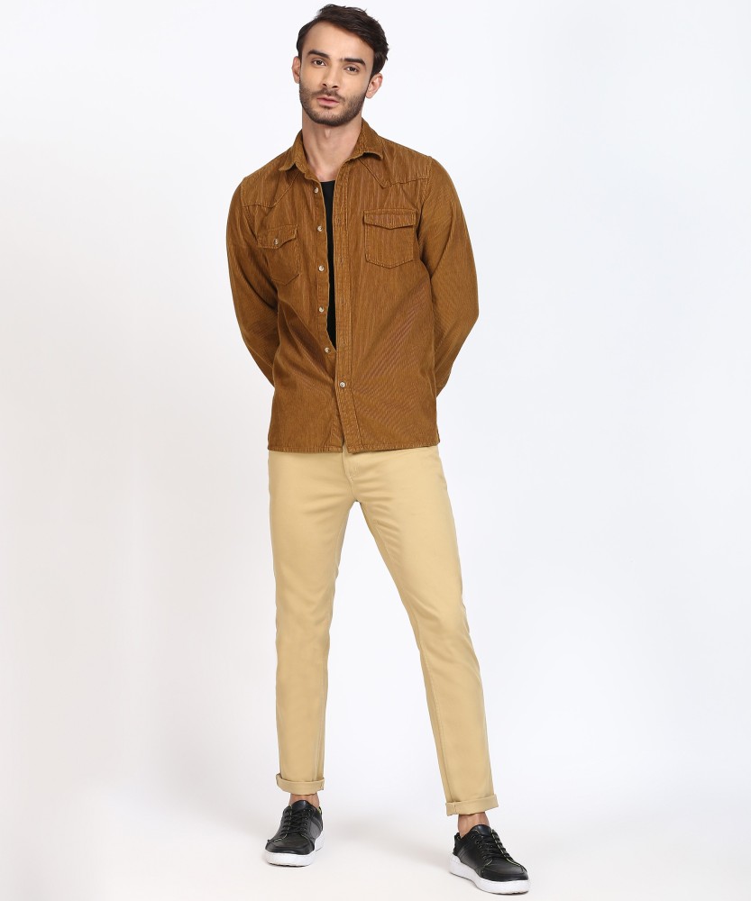 Buy Beige Trousers & Pants for Men by The Indian Garage Co Online