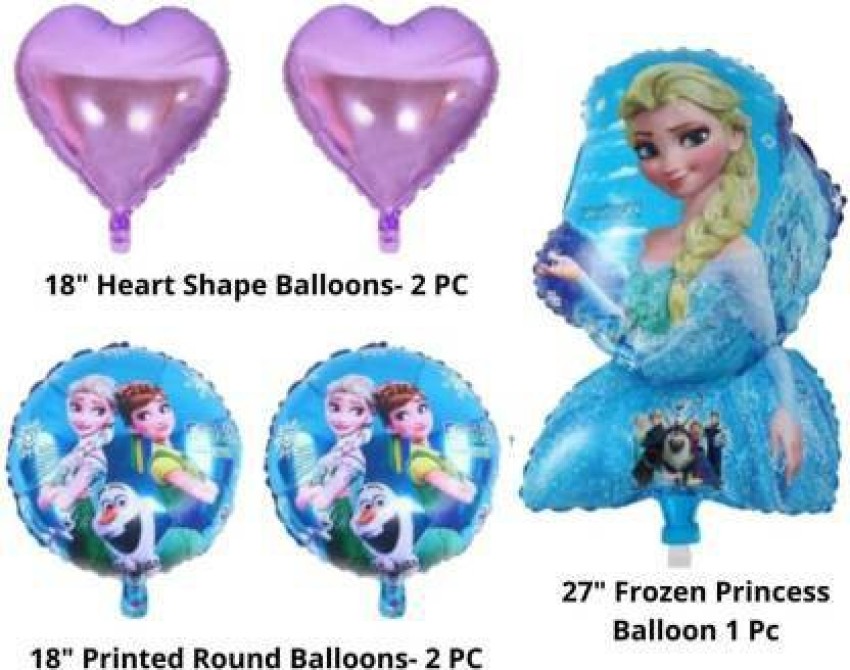 2 PCS Girl Balloon Princess Foil Balloon Birthday Balloons for