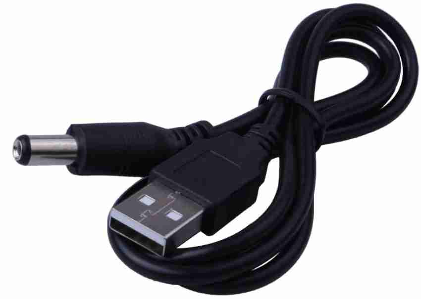 Brightvine Power Cord 1 A 1 m USB to DC Power Cable 5V to 12V USB Cable  with DC Jack 5.5 x 2.5mm or 5.5 x 2.1mm for Computer, CCTV Camera, WiFi