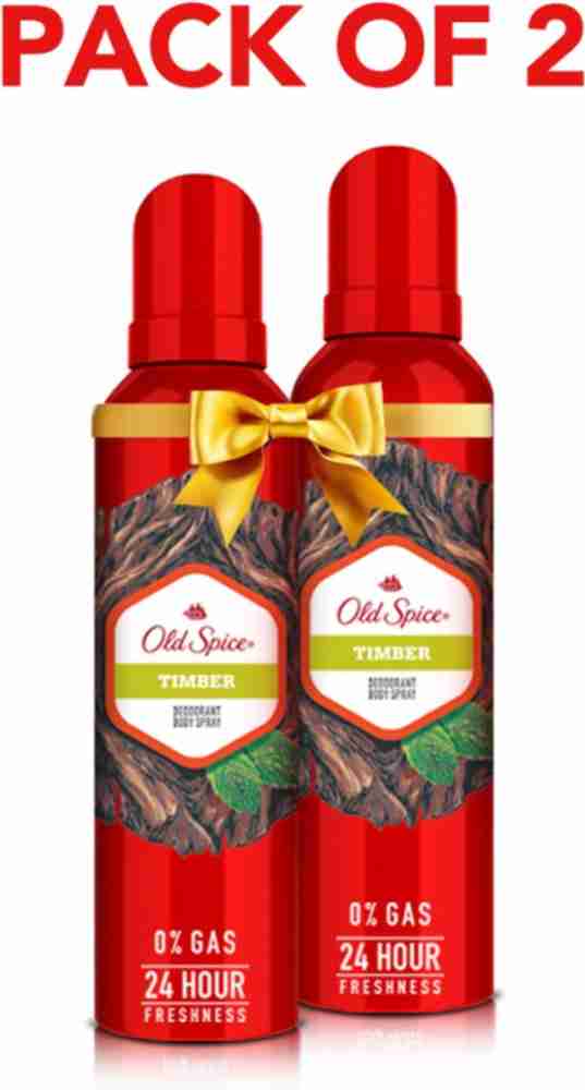 OLD SPICE TIMBER EACH 140ML EACH TWO PCS Deodorant Spray For Men
