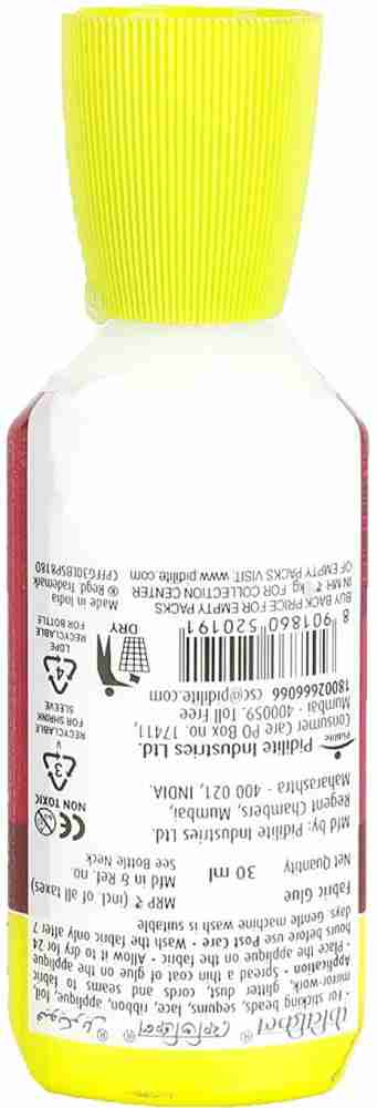 Fevicryl Glue 80ml for Fabric, Fevicryl Glue for Applique, Ribbons Lace,  Art & Crafts Supplies 