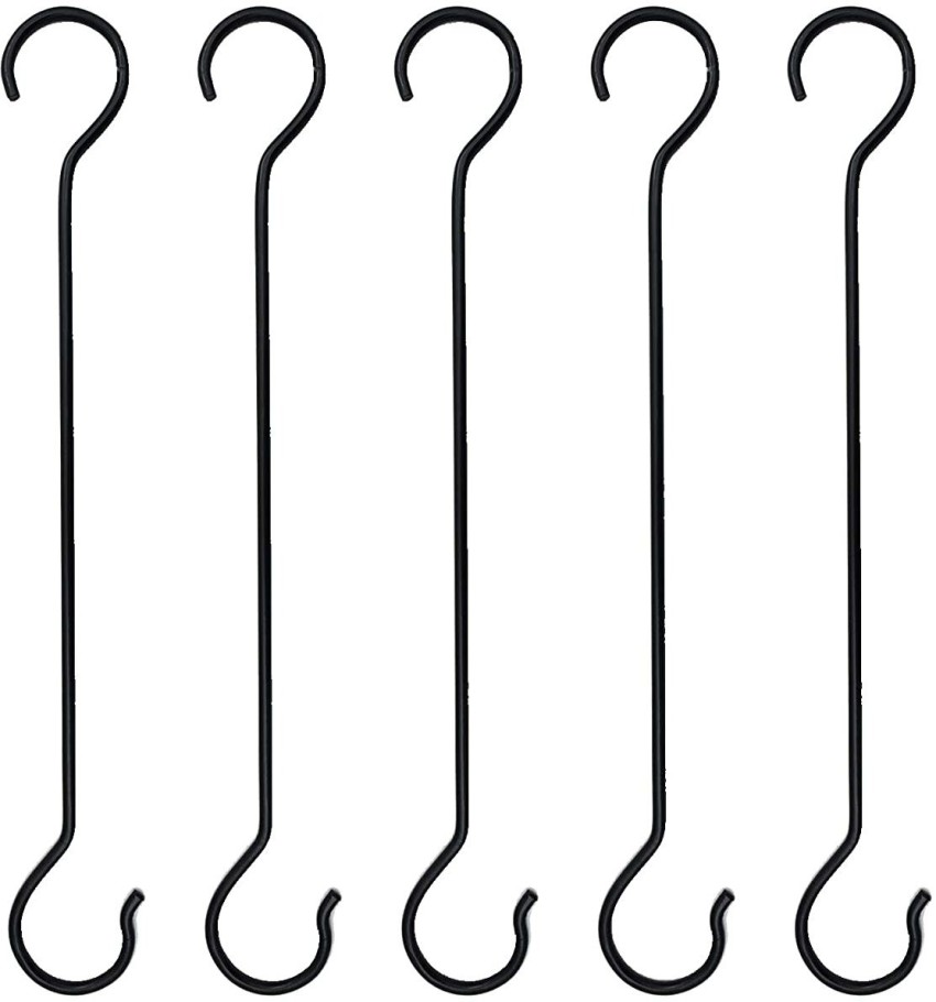 Buy ASFUN Black Iron 10 inch Long S Shaped Hanging Extension Hooks