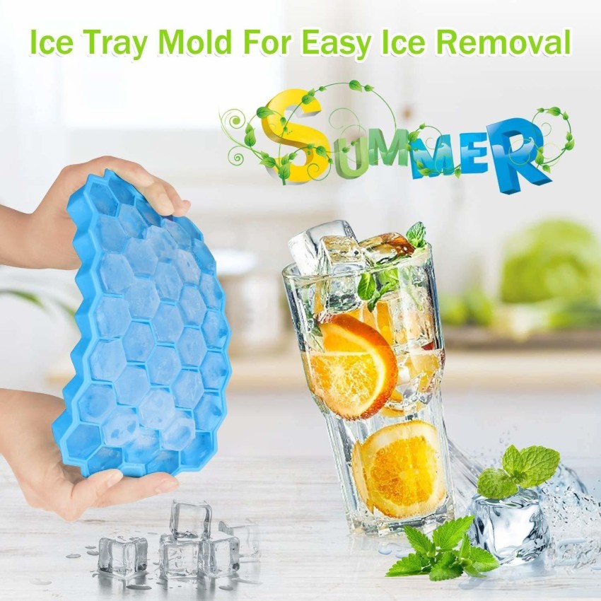 DHONI Silicone Hexagonal Ice Cube Tray