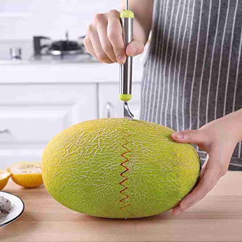 2 In 1 Melon Baller, Stainless Steel Multifunctional Dig Scoop