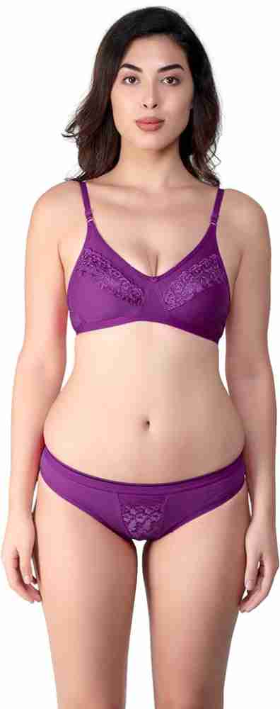 SHAPEHIT Woman's Innerwear Cotton Blend Bra Panty Set