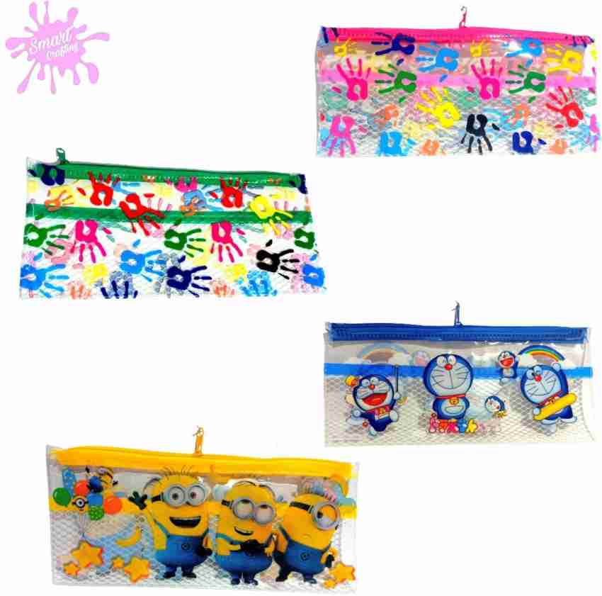 SmartKrafting Birthday Return Gift Multicolor Printed Pouch  Printed Art Plastic Pencil Boxes - Pouch