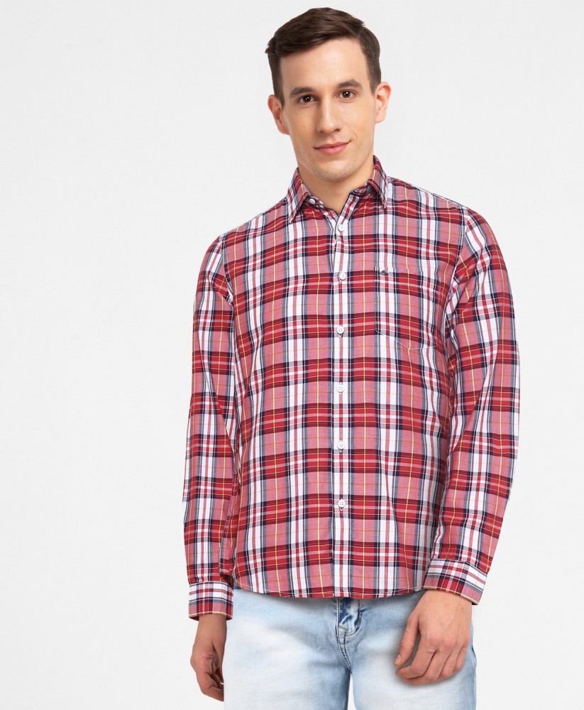 LEE COOPER Men Checkered Casual Red Shirt Buy LEE COOPER Men Checkered Casual Red Shirt Online at Best Prices in India Flipkart