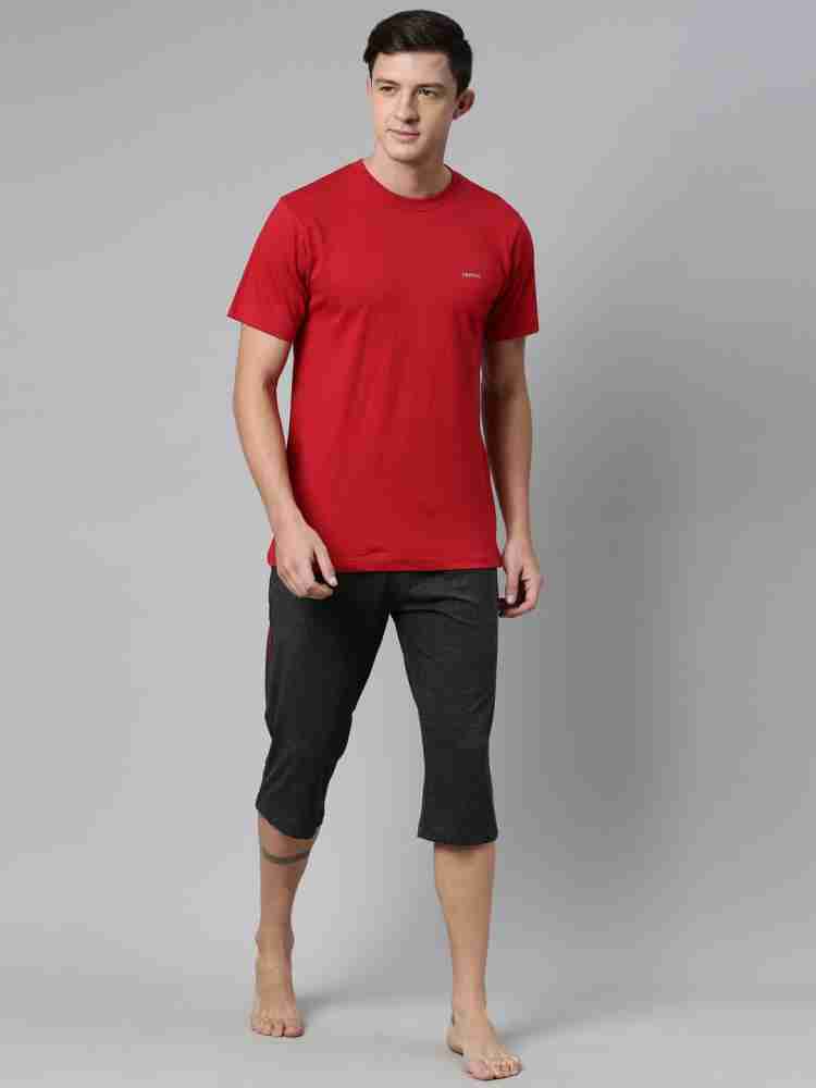 Buy Dixcy Scott Mens Stylish Lunar Cotton Solid 3/4th Capri With