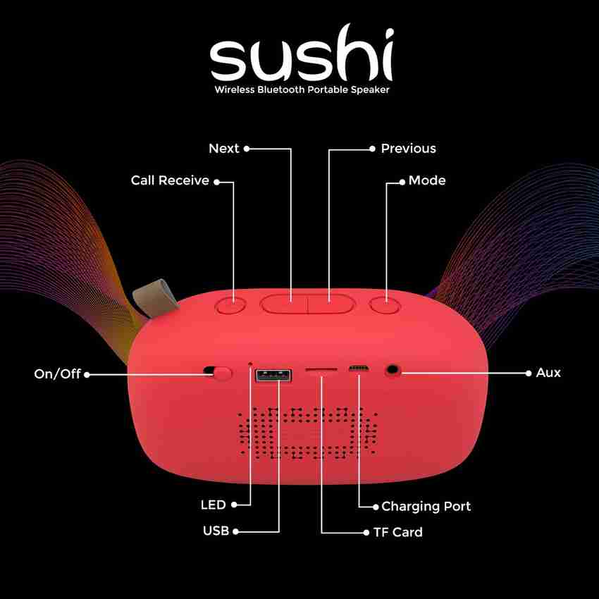 Sushi bluetooth sale speaker flipkart