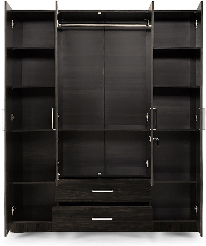Wakefit Organza Plus Engineered Wood 4 Door Wardrobe Price in