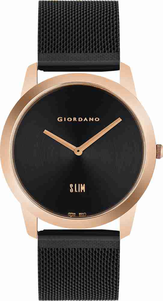 Giordano black top metal watch