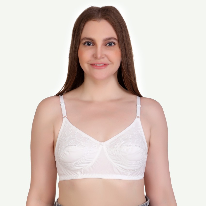 Buy Bable Women Non Padded Bra (Mother) - White Online at Best Prices in  India - JioMart.