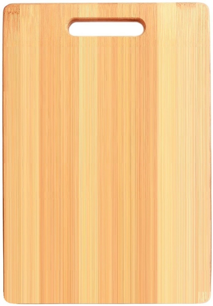 Bamboo Chopping Board with Metal Handle – Rusabl