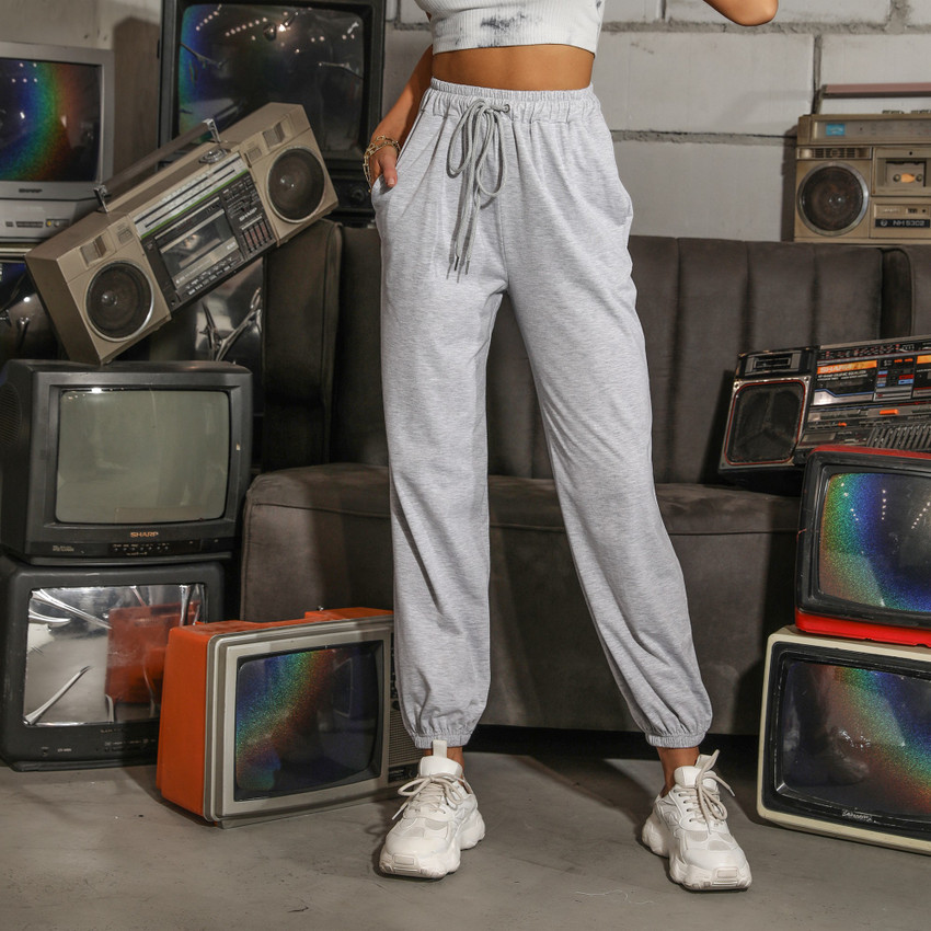 Urbanic Solid Women Grey Track Pants - Buy Urbanic Solid Women Grey Track  Pants Online at Best Prices in India | Flipkart.com