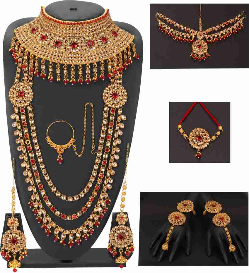 Gold jewellery online dulhan set