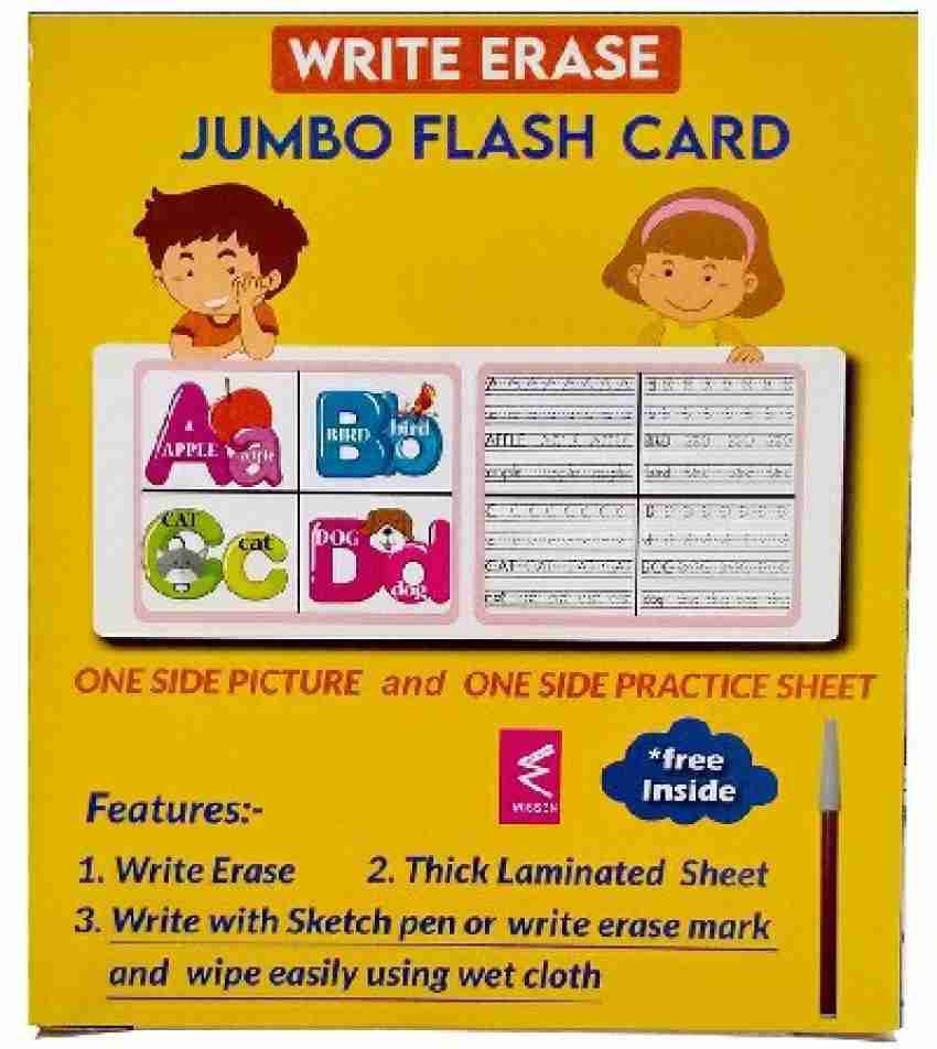 WISSEN Picture and Write Erase Alphabet Flash Card Price in India - Buy  WISSEN Picture and Write Erase Alphabet Flash Card online at