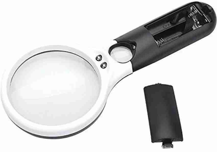 Lighted Reading Magnifier, Rechargeable Magnifying Glass With 33 Led Light,  Handheld Magnifying Magnifier, Illuminated Magnifying Glass For Seniors, J