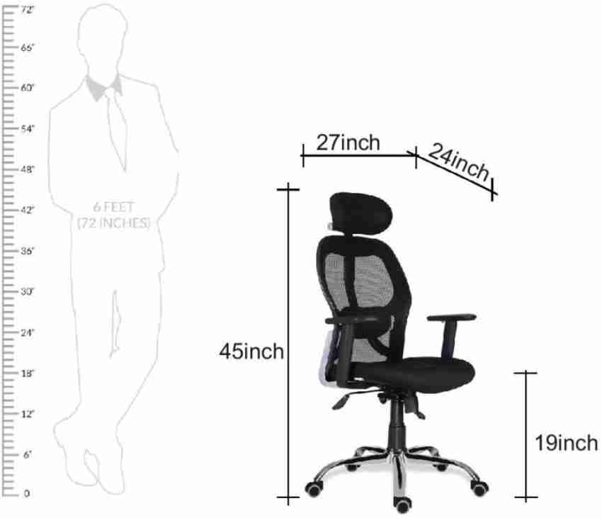 Average height of online desk chair