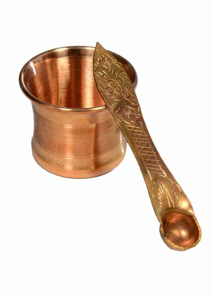 Poojan Paatr Copper Panch Patra with Achmani Pali for All Pooja/Puja  Purpose (Copper_5 x 4.5 x 4.5 inch). Copper Price in India - Buy Poojan  Paatr Copper Panch Patra with Achmani Pali