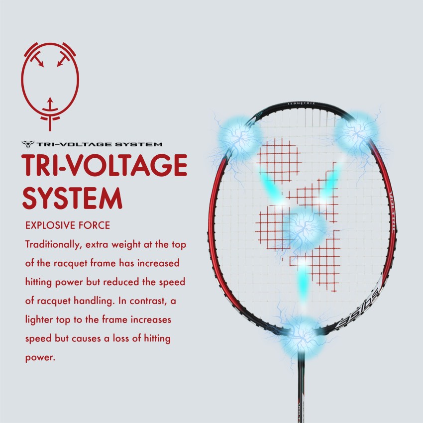Yonex Voltric 0.7 DG Slim Badminton Racquet (Tri Voltage System, 35 lbs  Tension, Slim Shaft) Buy Yonex Voltric 0.7 DG Slim Badminton Racquet (Tri  Voltage System, 35 lbs Tension, Slim Shaft)