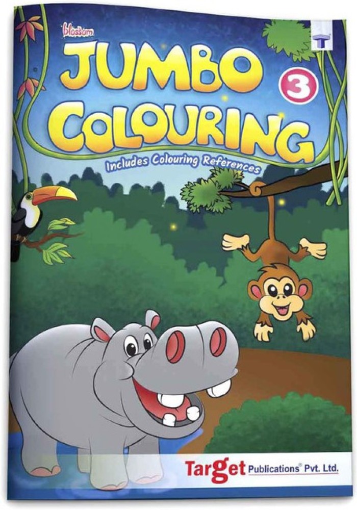 Blossom Jumbo Creative Colouring Books Combo For Kids